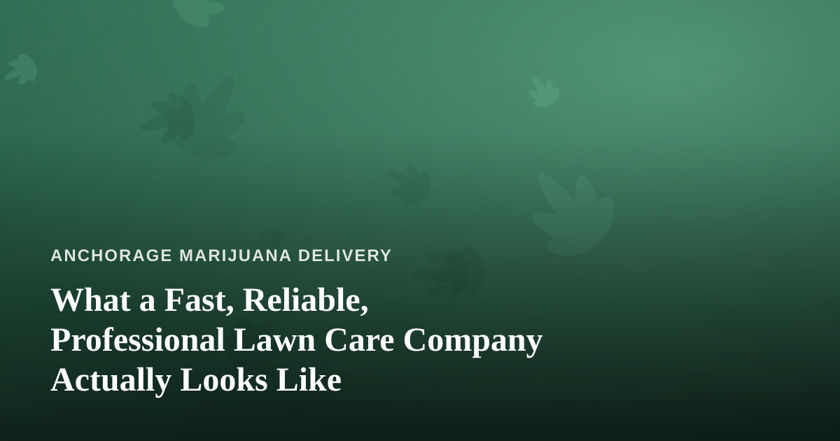 What a Fast, Reliable, Professional Lawn Care Company Actually Looks Like